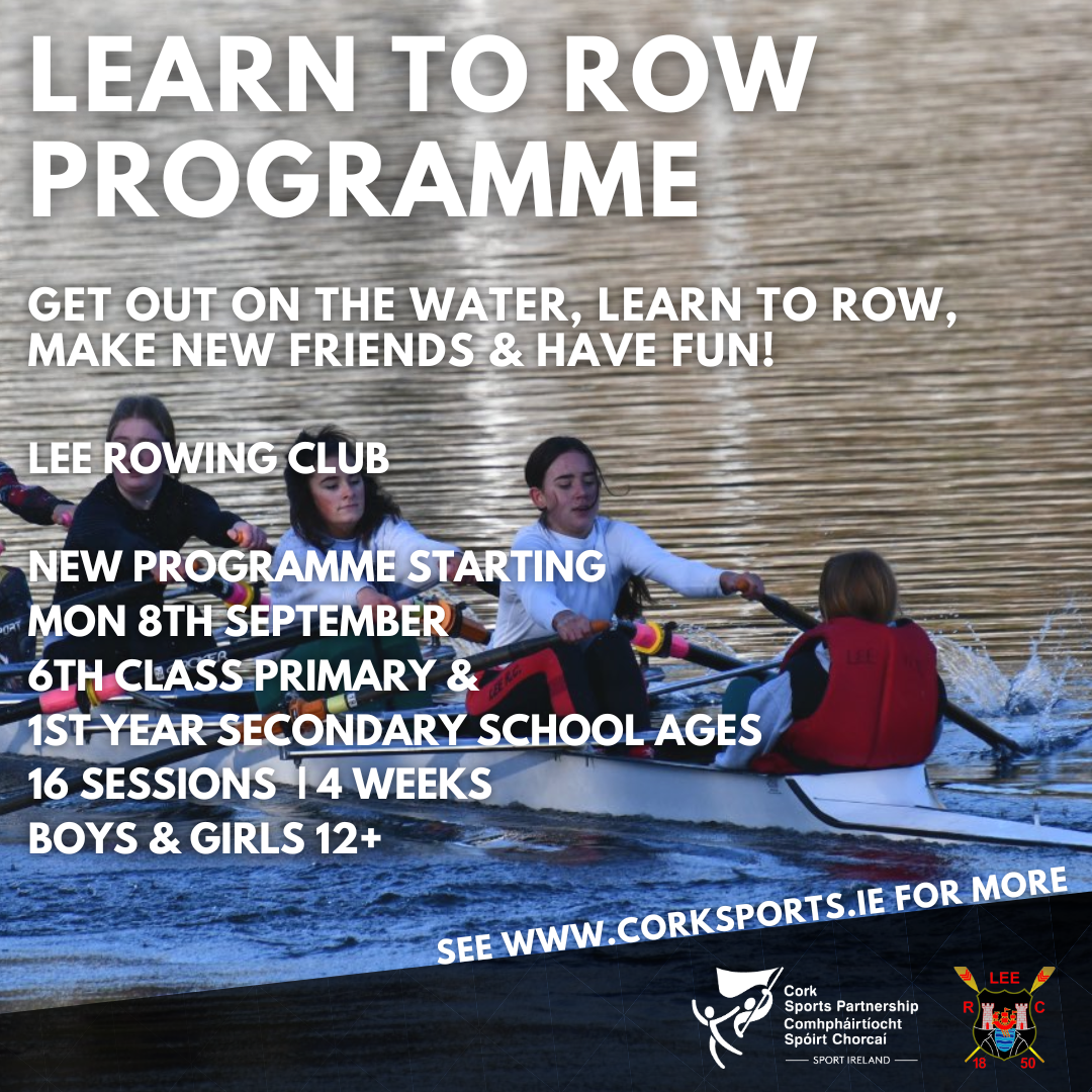 Lee RC | Two New Learn To Row Programmes | Cork Sports Partnership